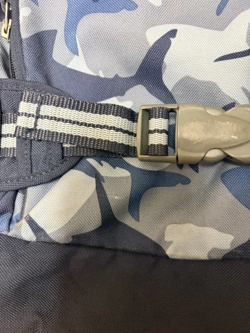 Pottery Barn Kids Blue Shark Camo Large Backpack